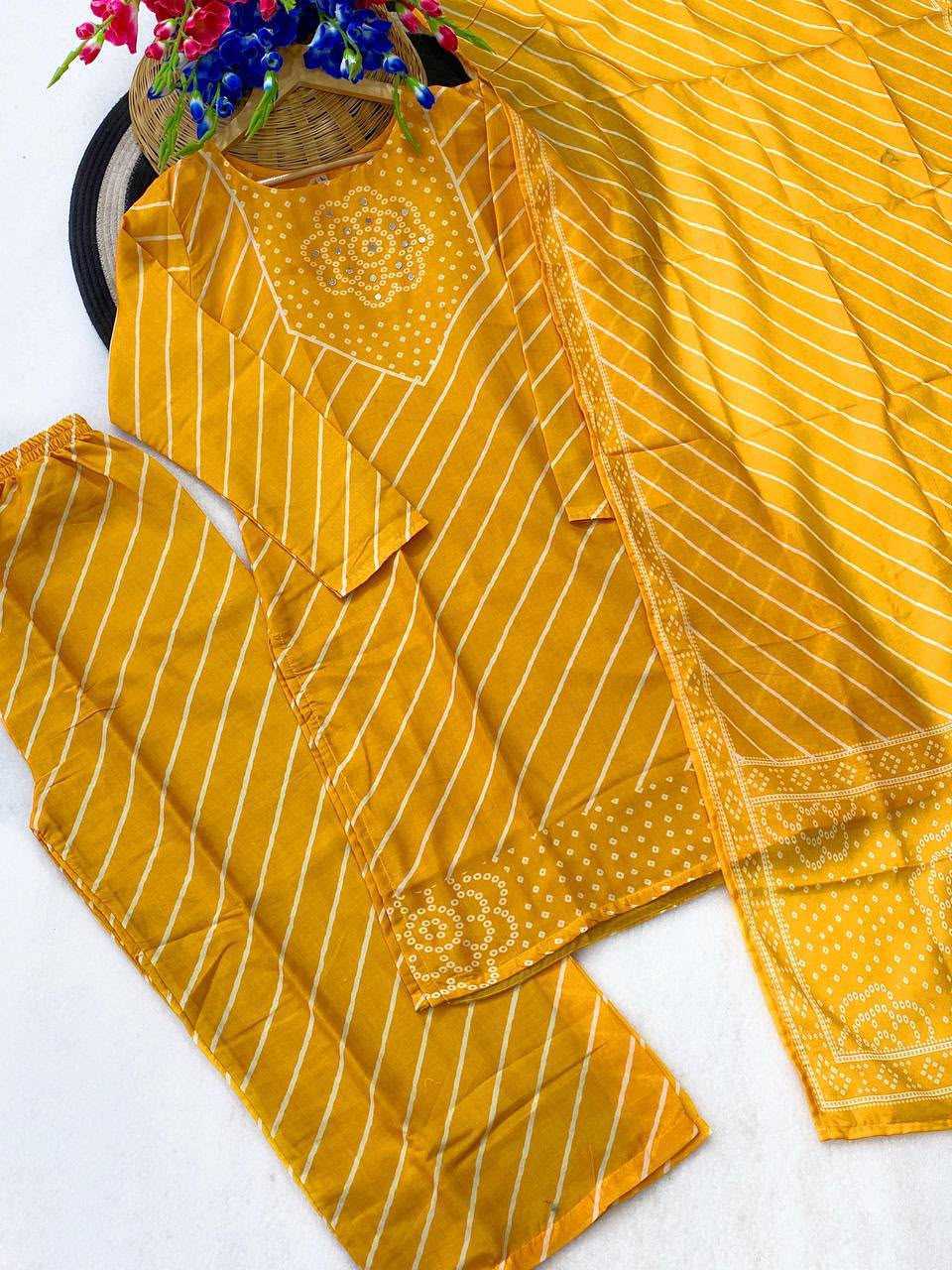 Cotton Designer Kurti in Yellow