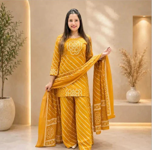 Cotton Designer Kurti in Yellow