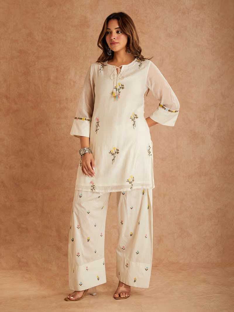 Chanderi Soft Designer Kurti 1100
