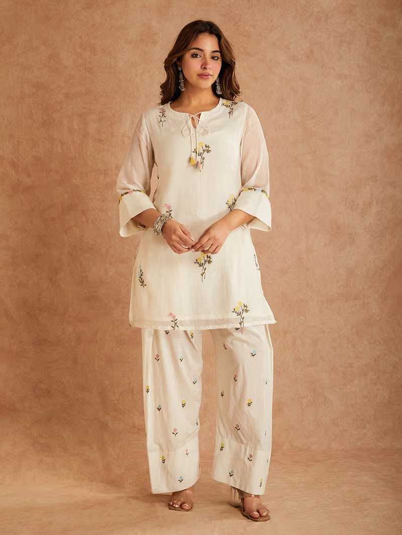 Chanderi Soft Designer Kurti 1100