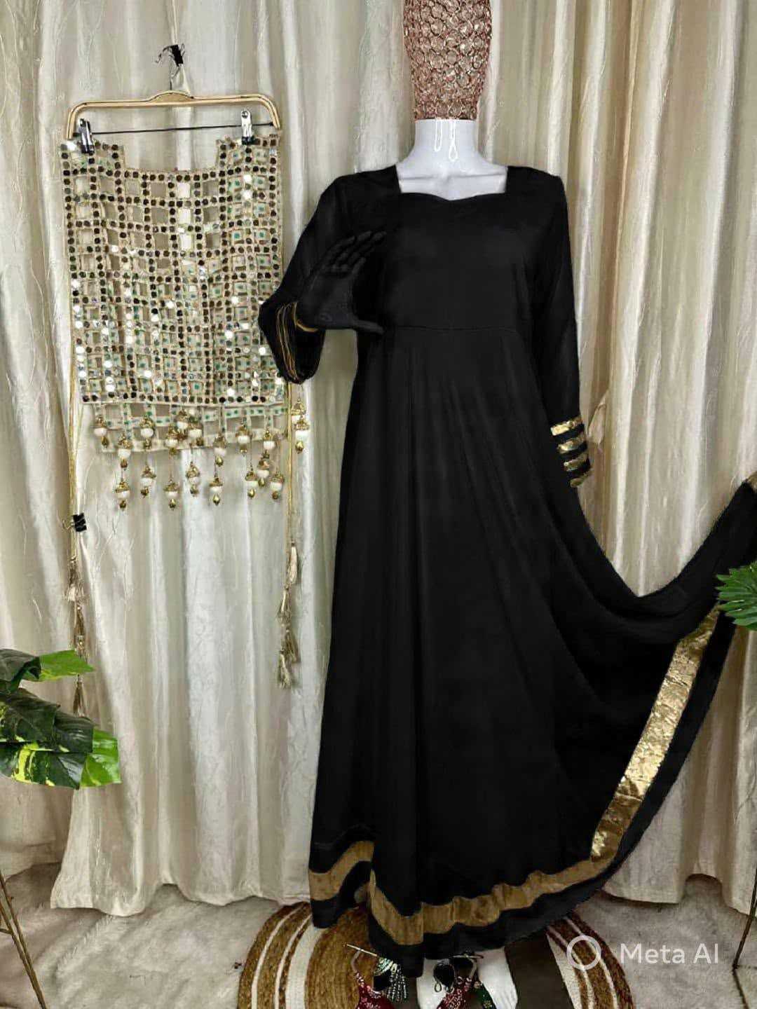 Soft Silk Fancy Gown in White