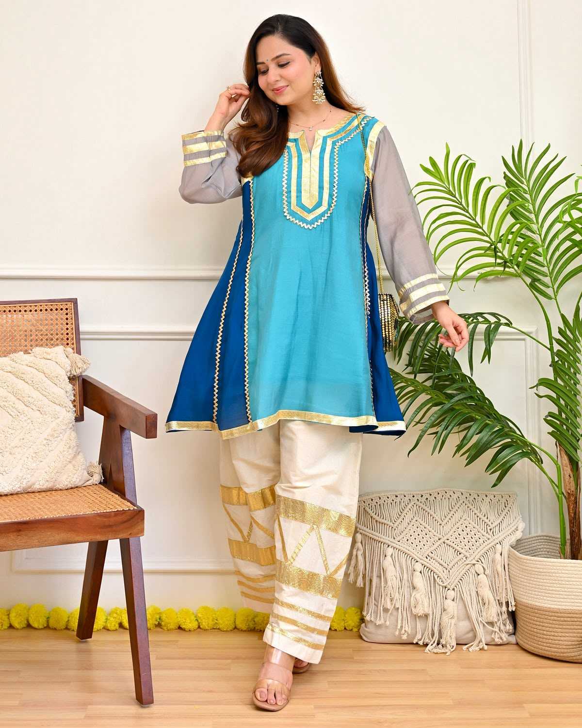 Chinon Silk Designer Suit