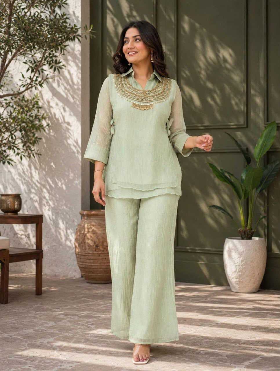 Tissue Silk Casual Kurti