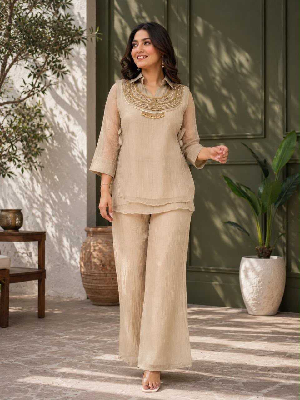 Tissue Silk Casual Kurti
