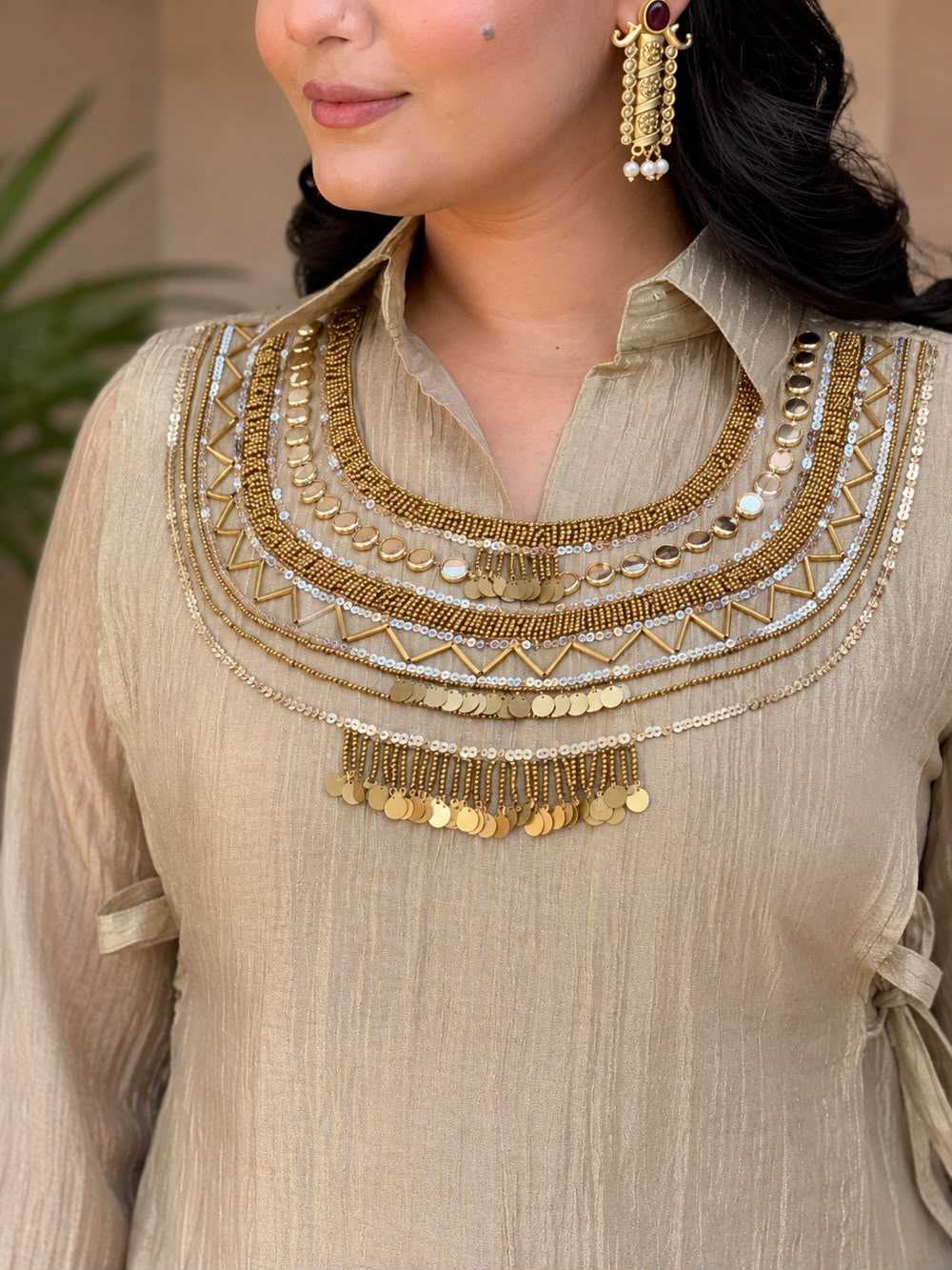 Tissue Silk Ladies Suit