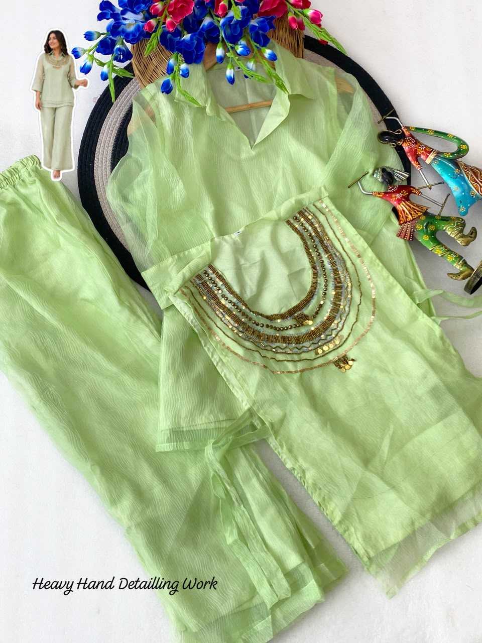 Tissue Silk Ladies Suit