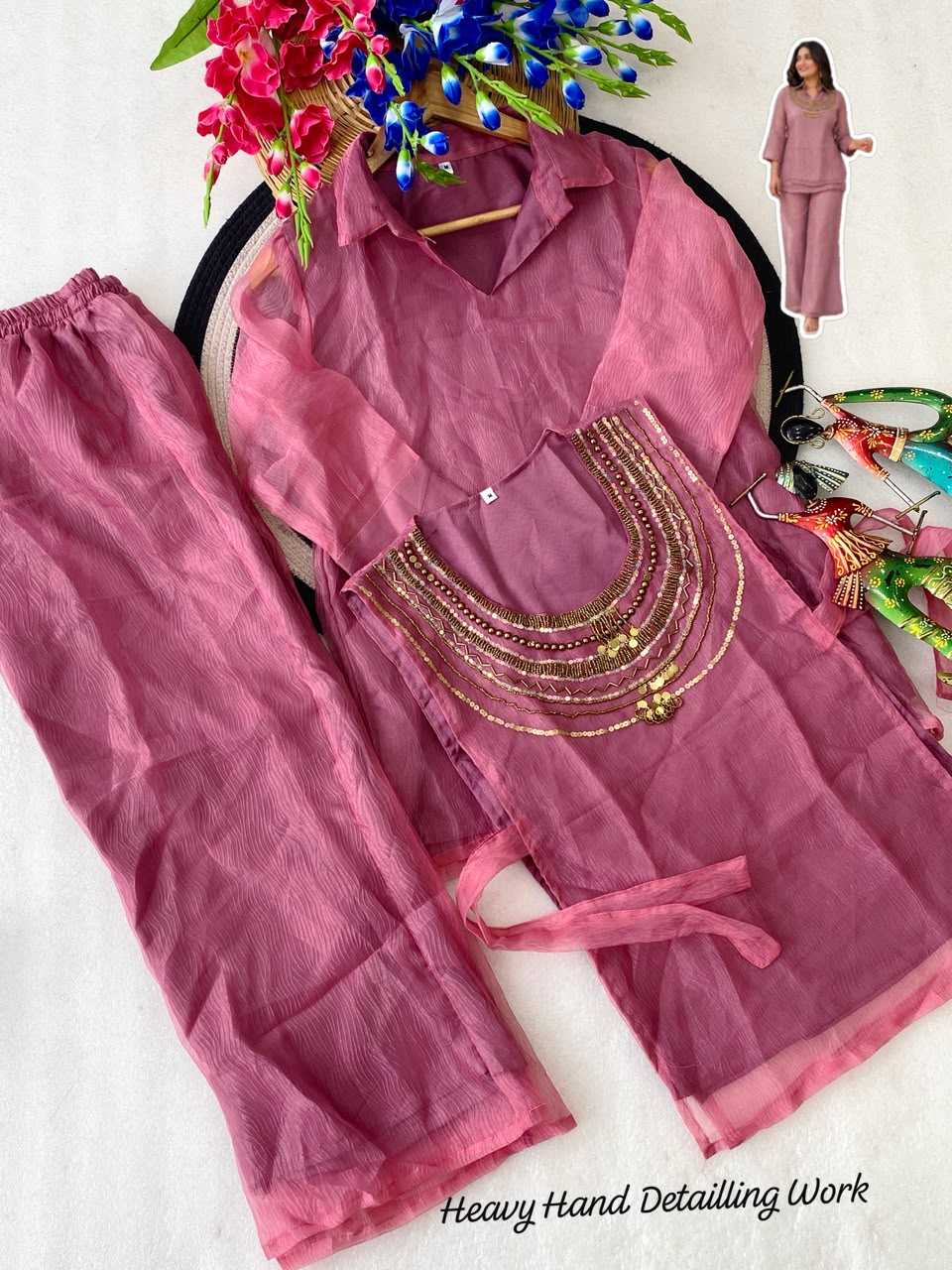 Tissue Silk Ladies Suit