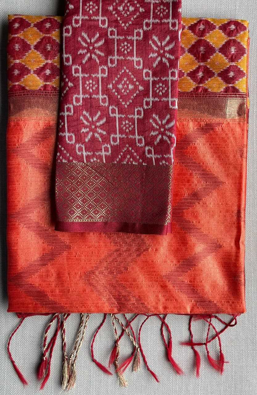 Tussar Silk Leheriya Saree