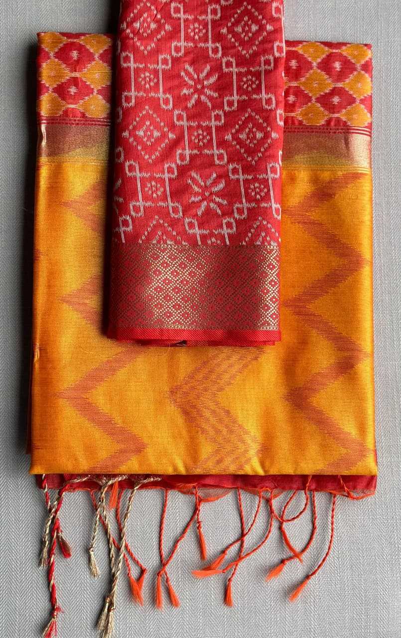 Tussar Silk Leheriya Saree