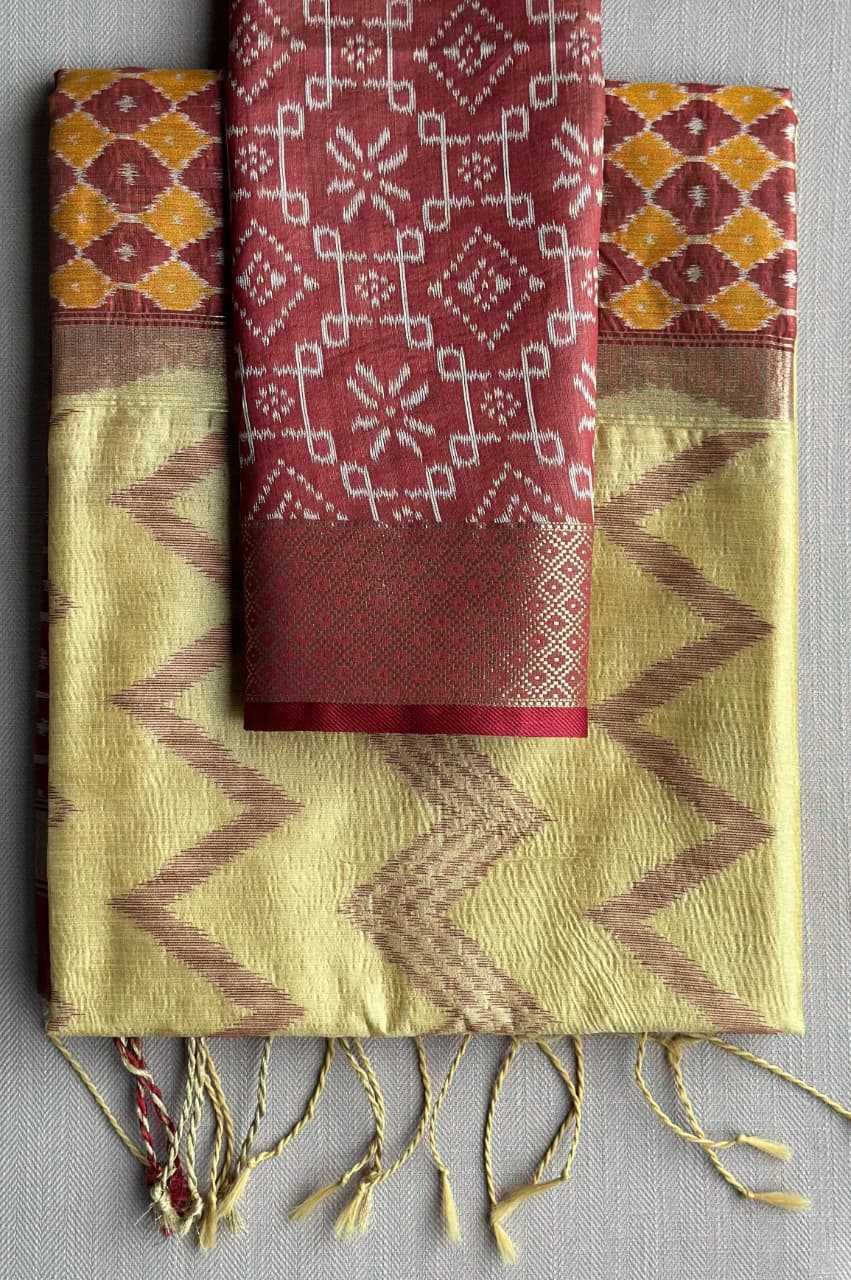 Tussar Silk Leheriya Saree