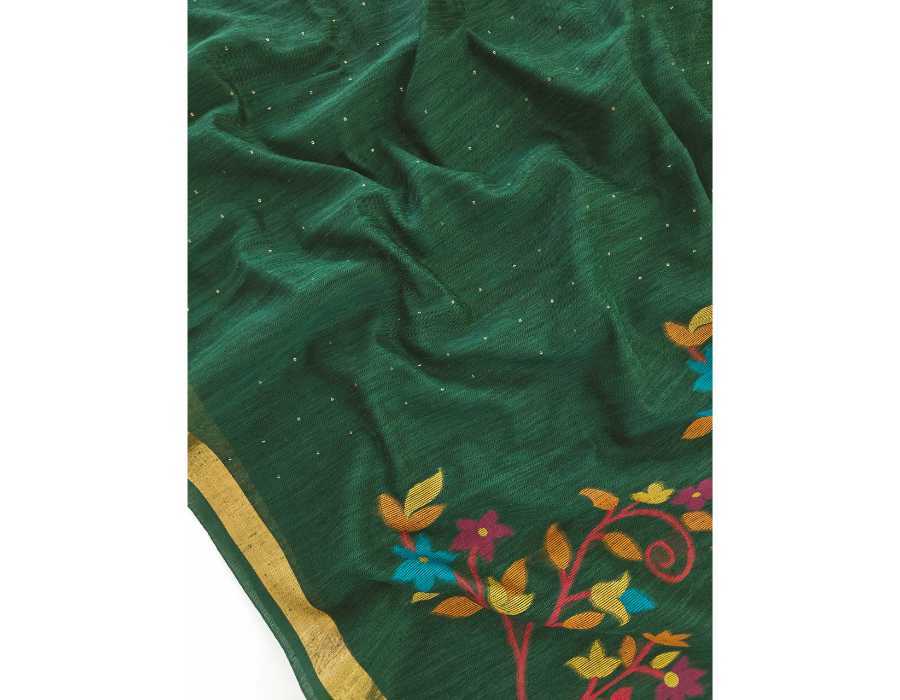 Linen Sequence Saree