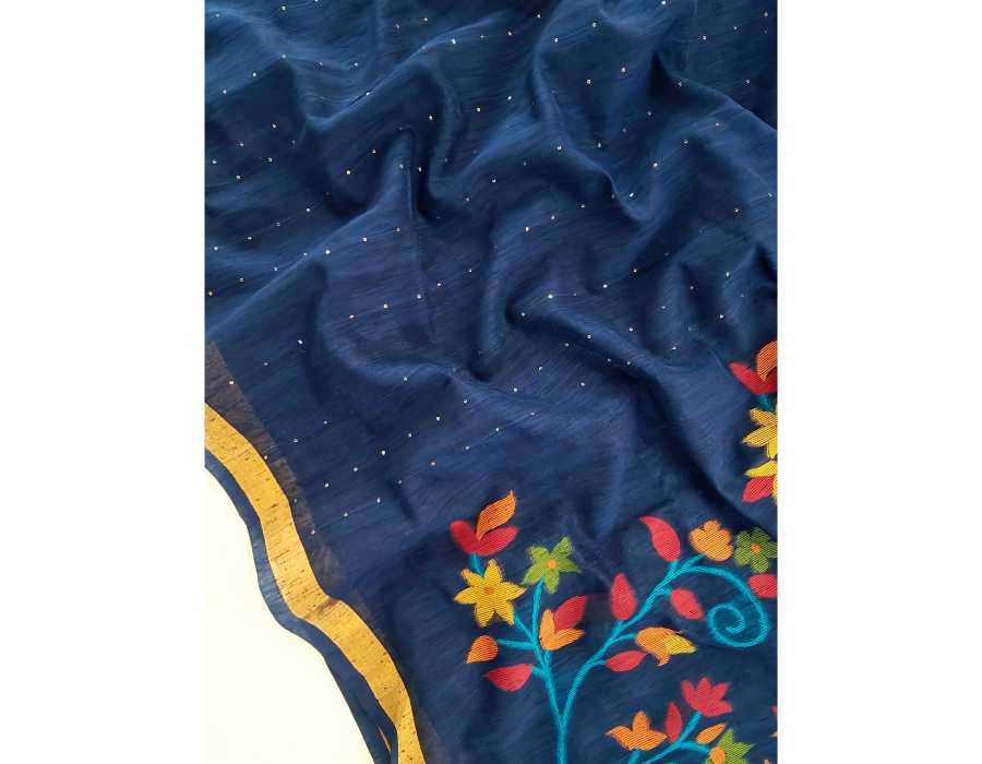 Linen Sequence Saree