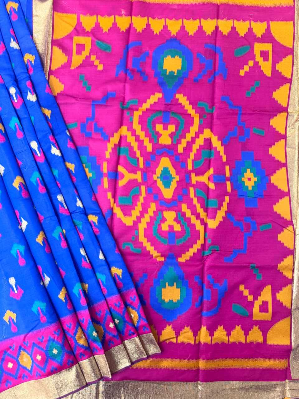 Soft Silk Ikkat Saree