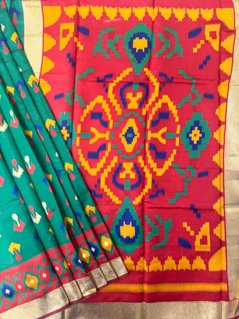 Soft Silk Ikkat Saree