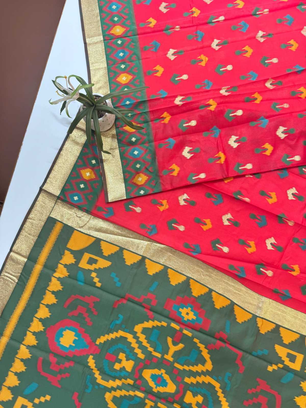 Soft Silk Ikkat Saree