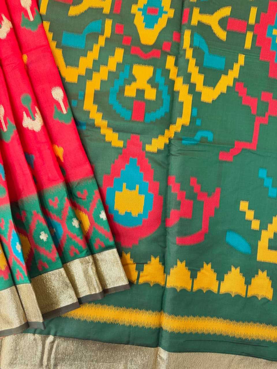 Soft Silk Ikkat Saree