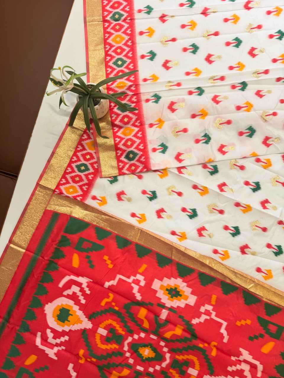 Soft Silk Ikkat Saree