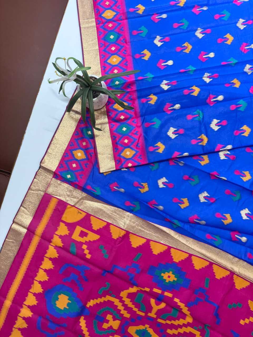 Soft Silk Ikkat Saree
