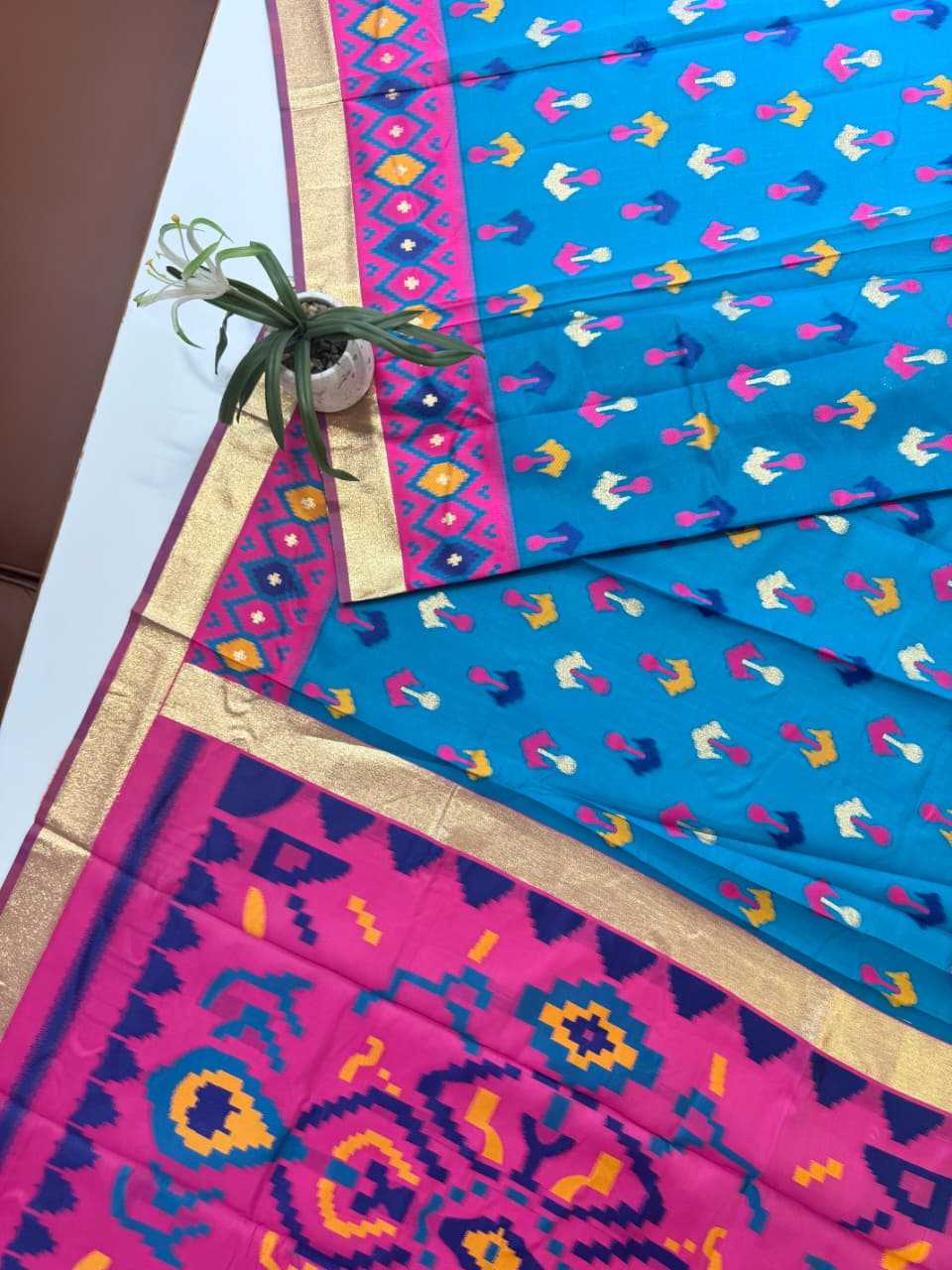 Soft Silk Ikkat Saree