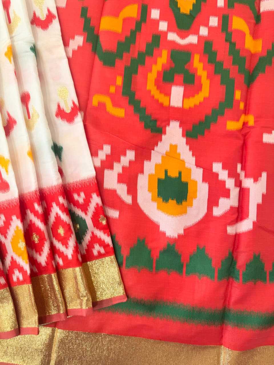 Soft Silk Ikkat Saree