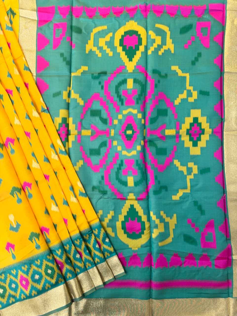 Soft Silk Ikkat Saree