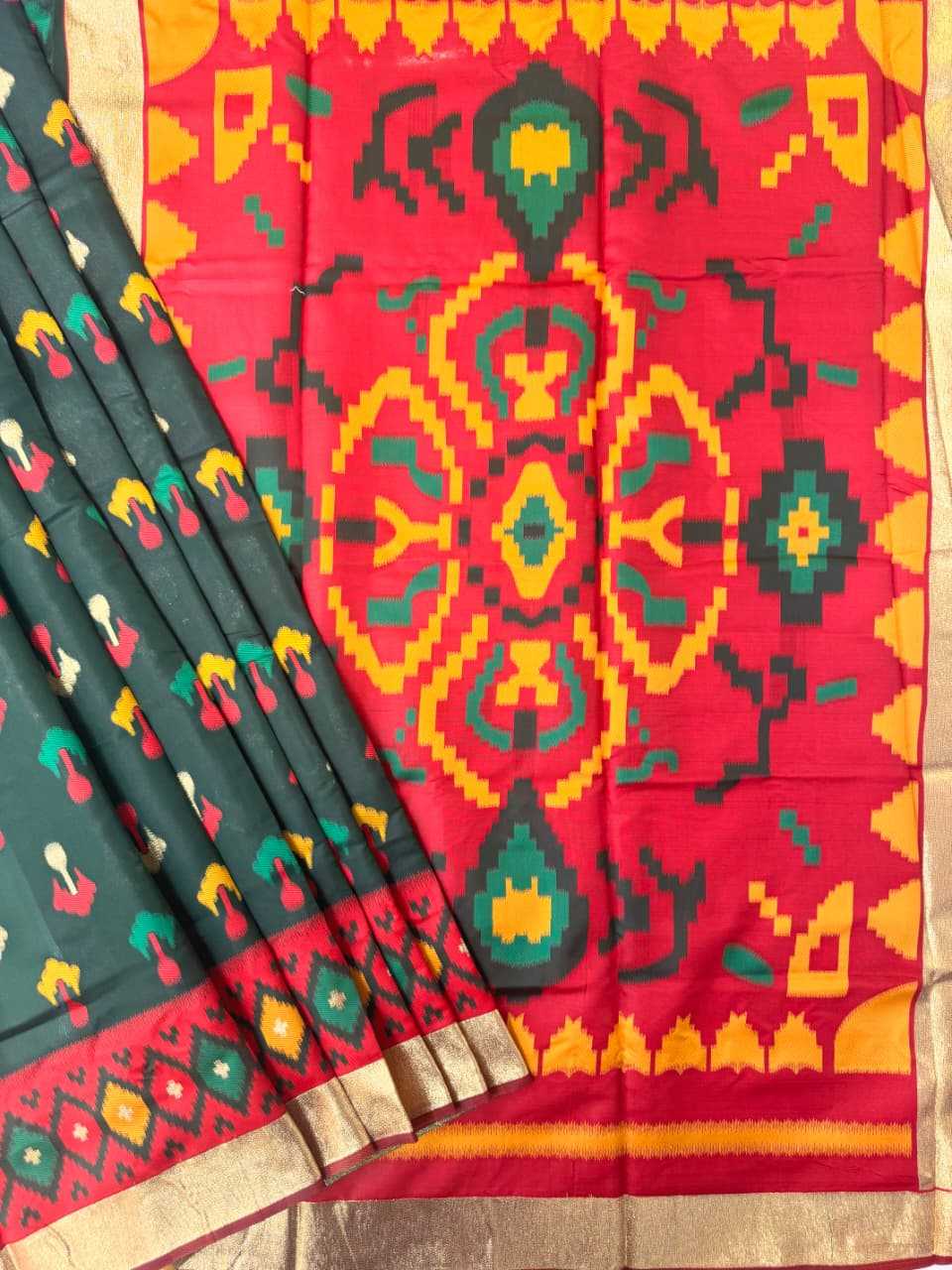Soft Silk Ikkat Saree