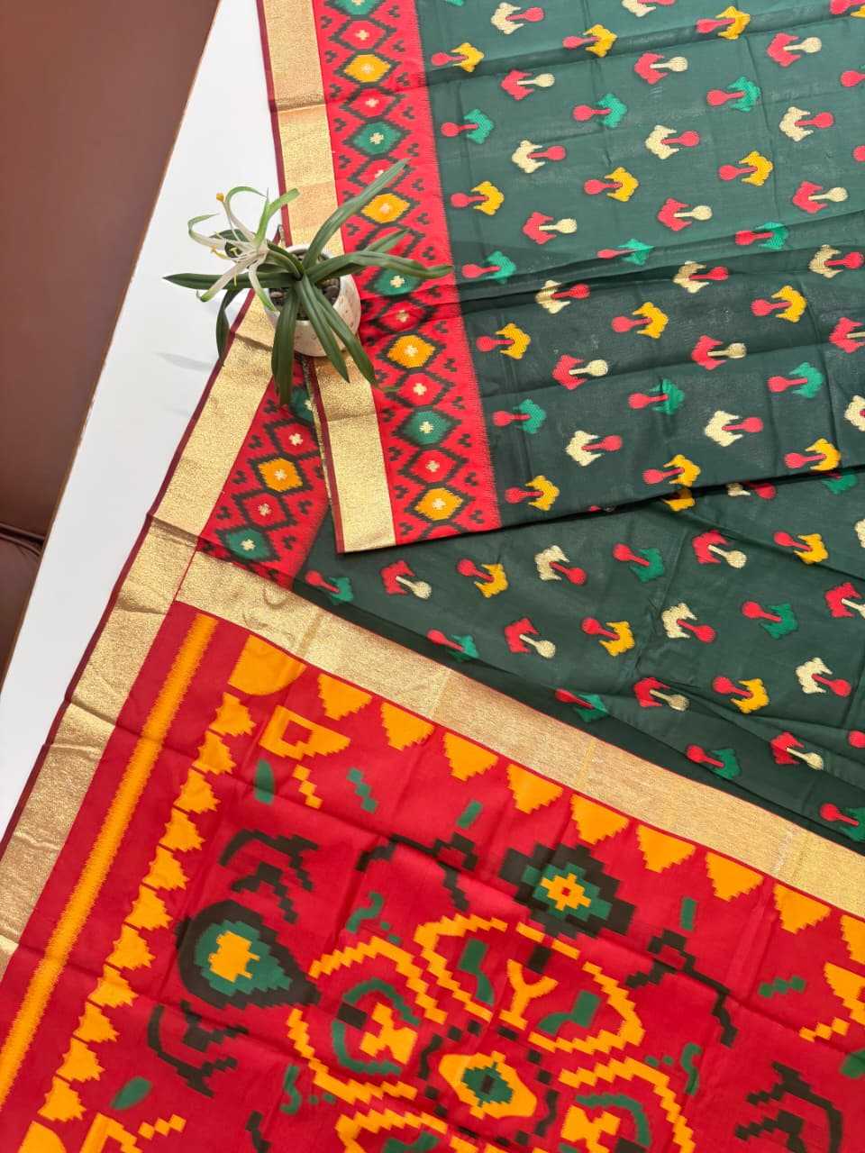 Soft Silk Ikkat Saree