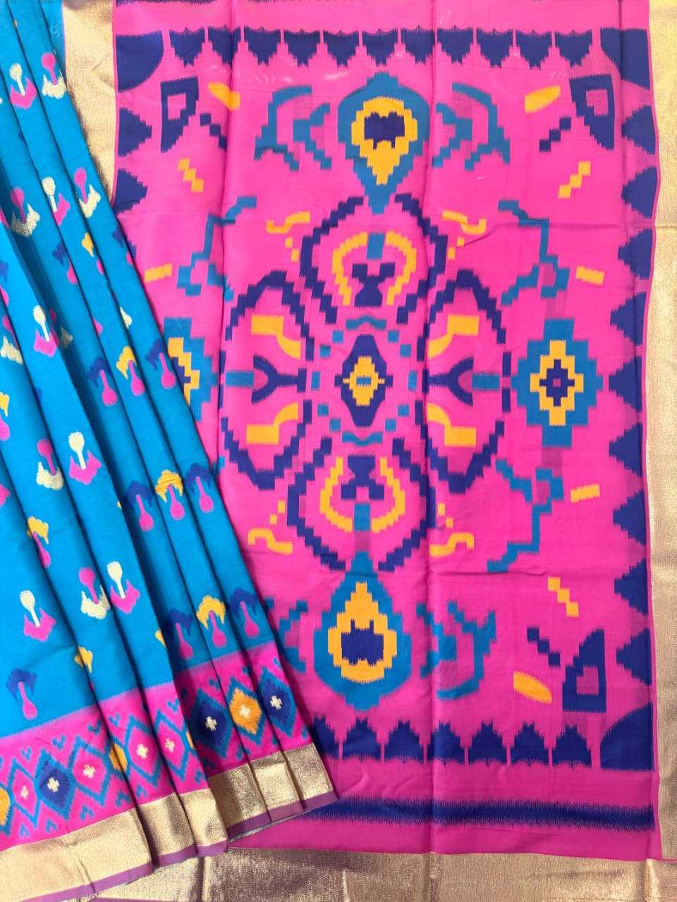 Soft Silk Ikkat Saree