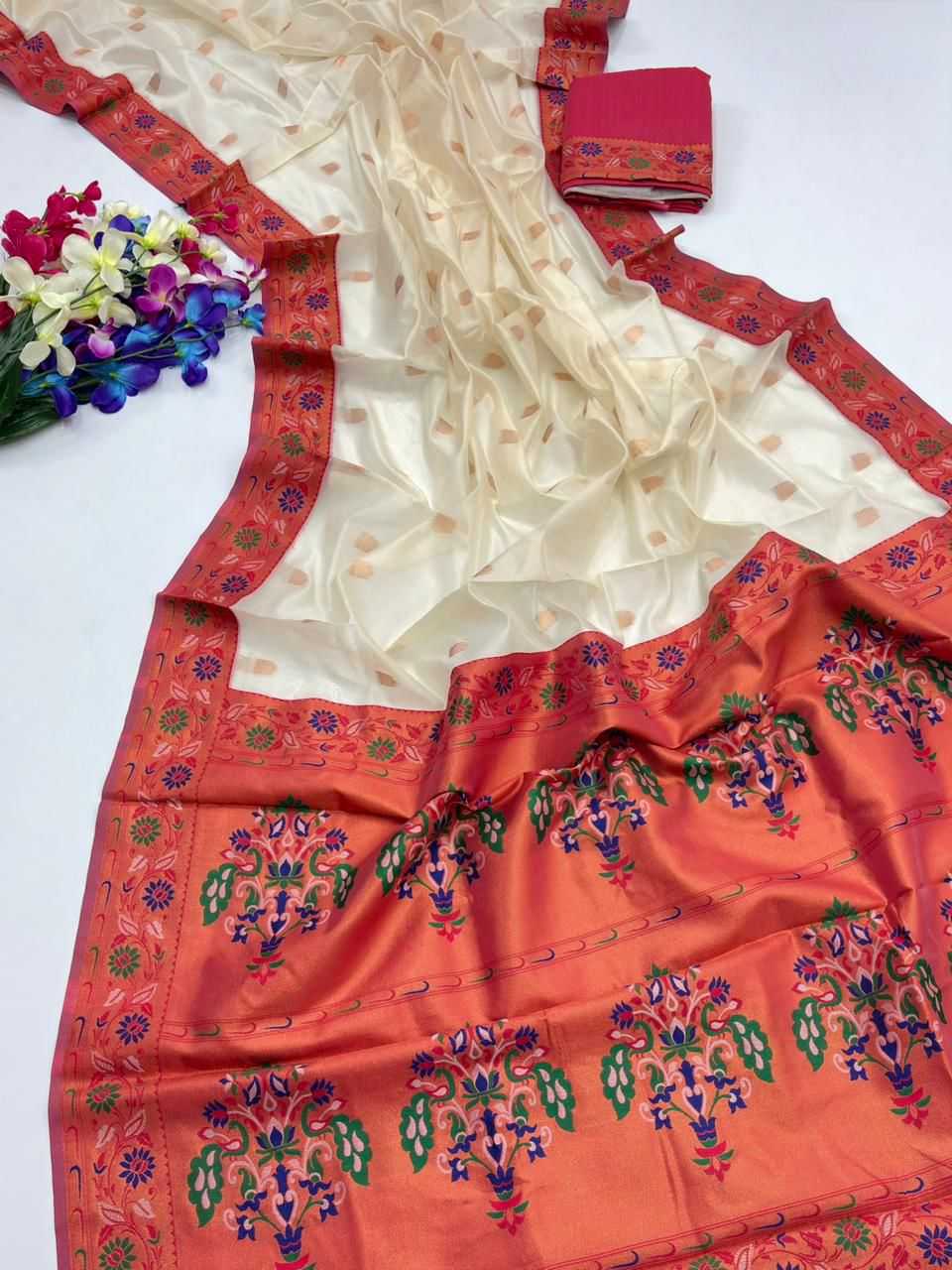 Tissue Silk Paithani Saree