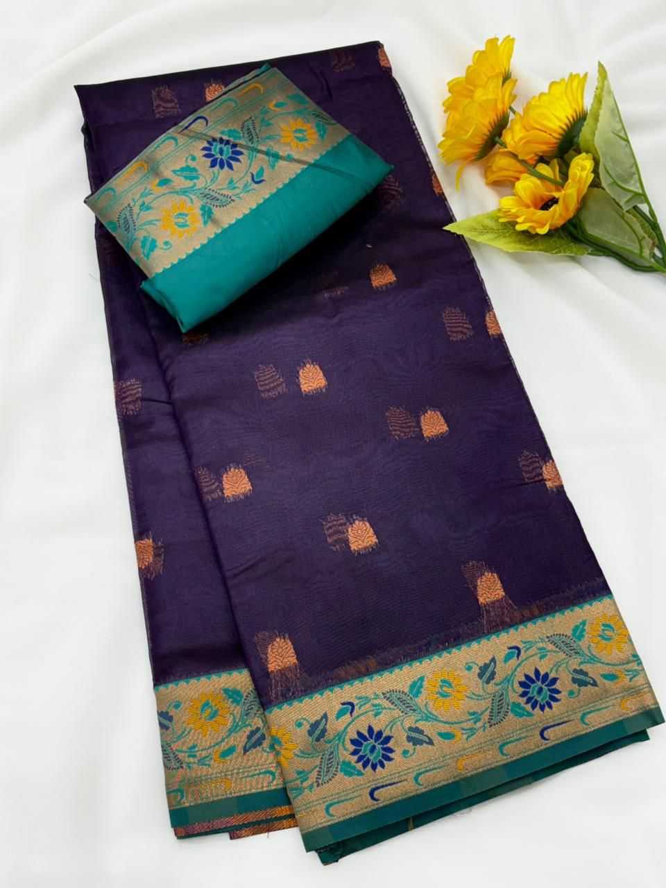 Tissue Silk Paithani Saree