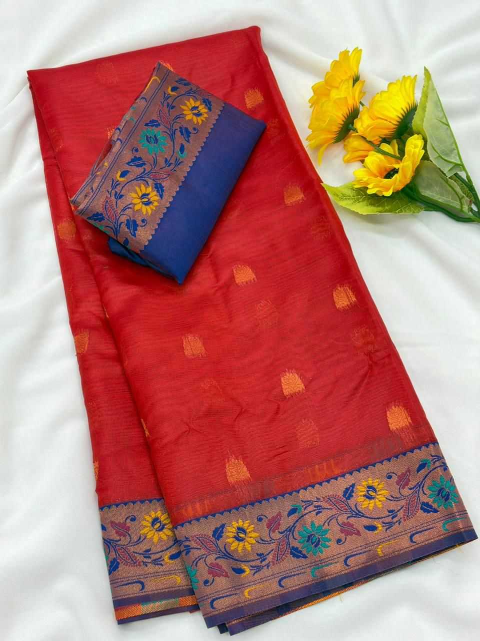 Tissue Silk Paithani Saree