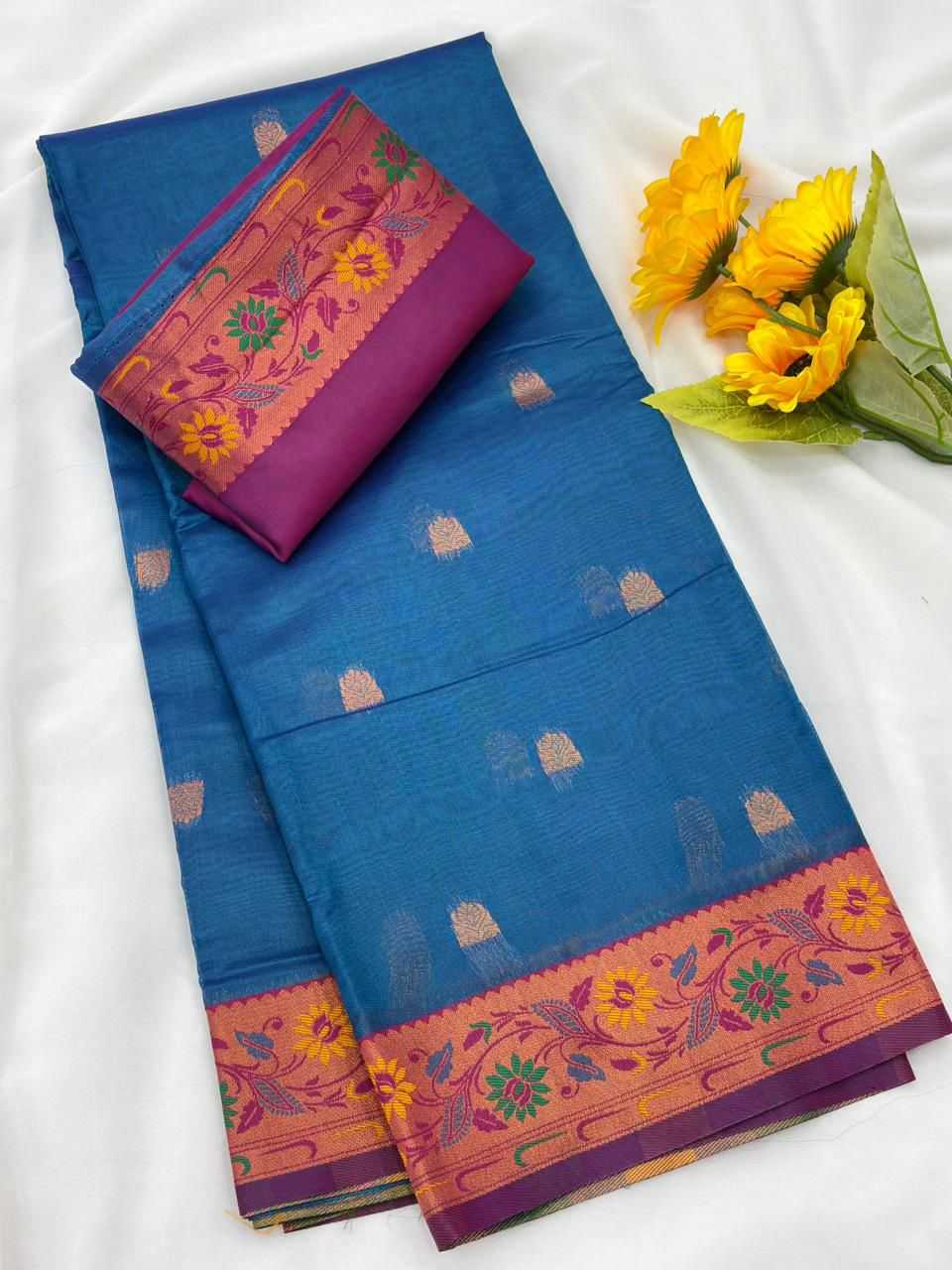 Tissue Silk Paithani Saree
