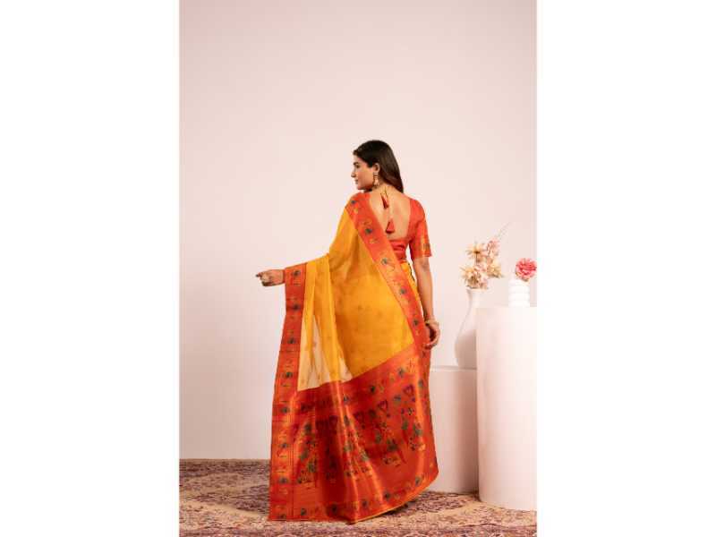 Soft Tissue Floral Saree