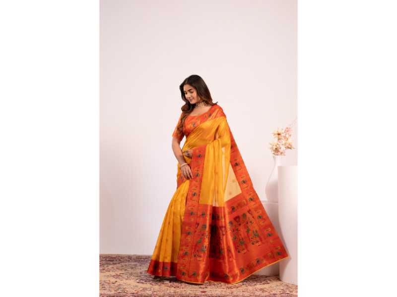 Soft Tissue Floral Saree