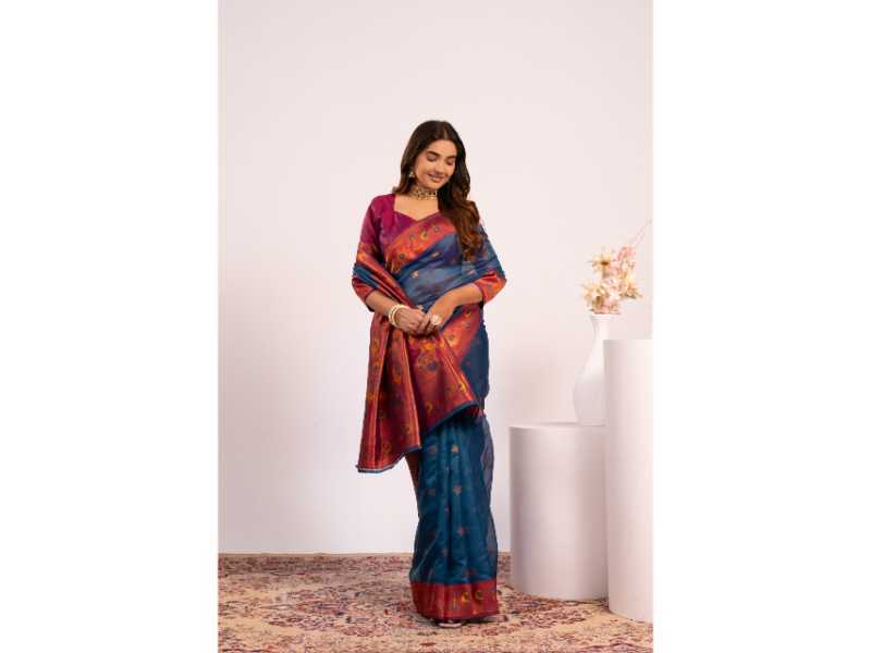 Soft Tissue Floral Saree