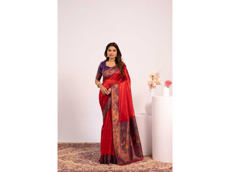 Soft Tissue Floral Saree