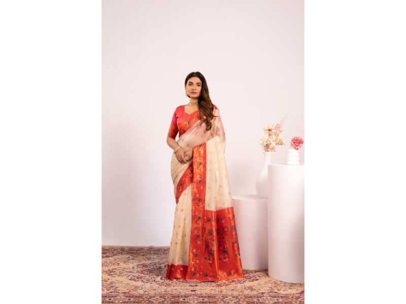 Soft Tissue Floral Saree