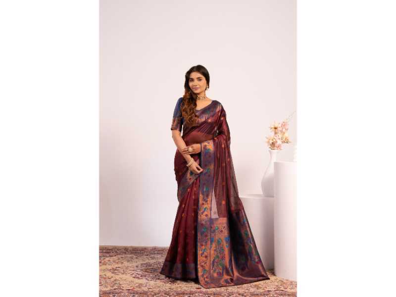 Soft Tissue Floral Saree