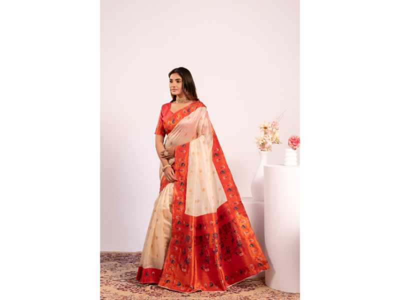 Soft Tissue Floral Saree
