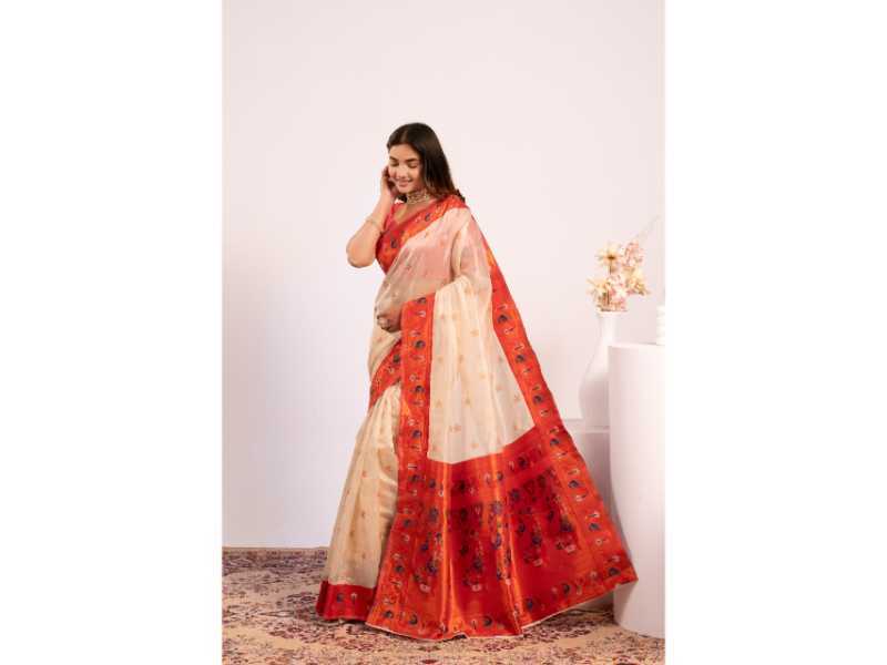 Soft Tissue Floral Saree