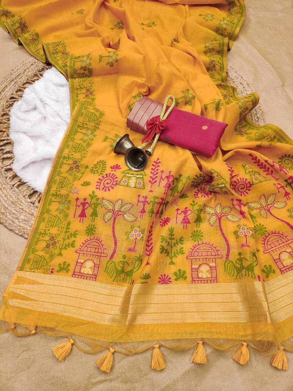 Chanderi Cotton Party Wear Saree