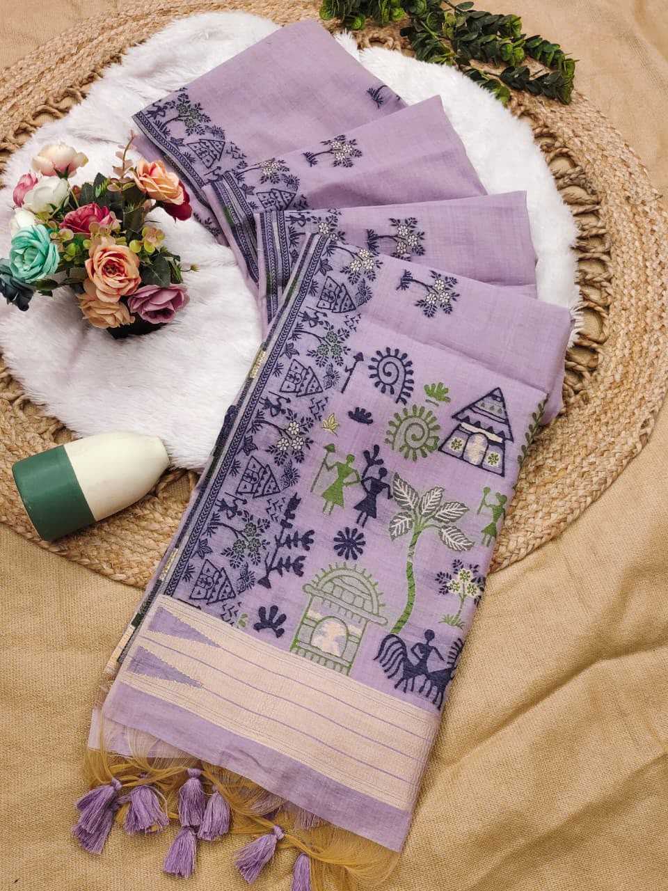 Chanderi Cotton Party Wear Saree