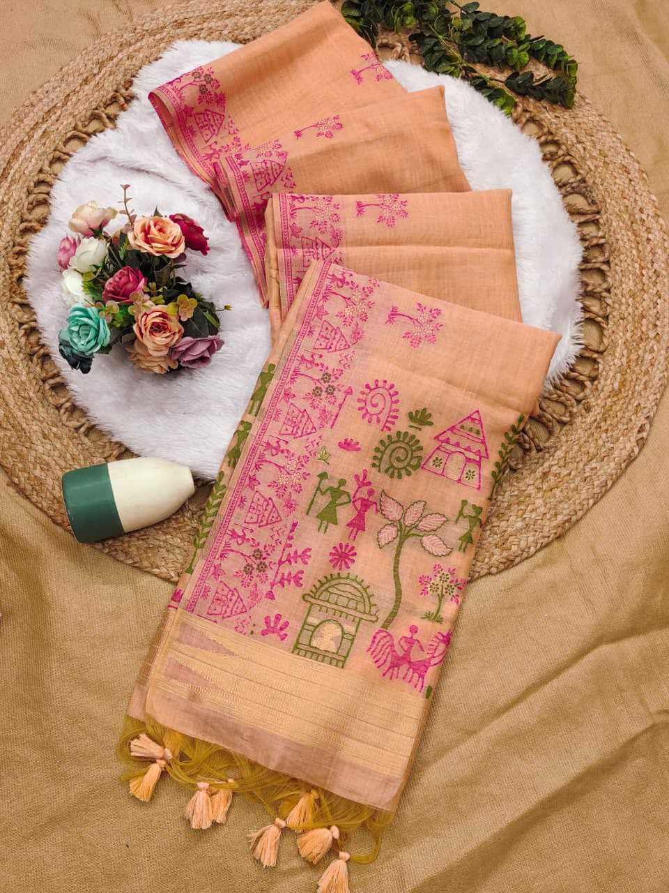 Chanderi Cotton Party Wear Saree