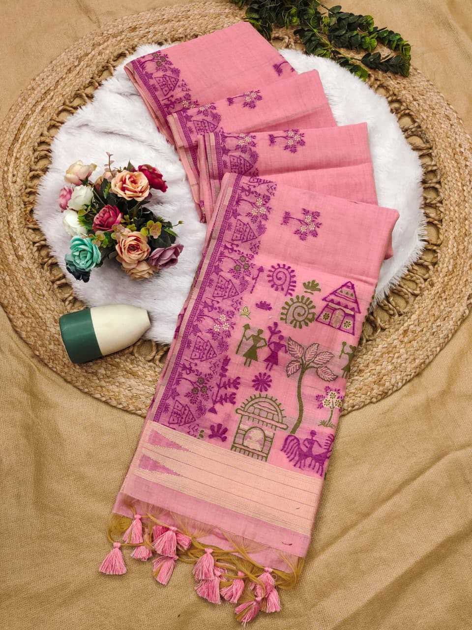 Chanderi Cotton Party Wear Saree