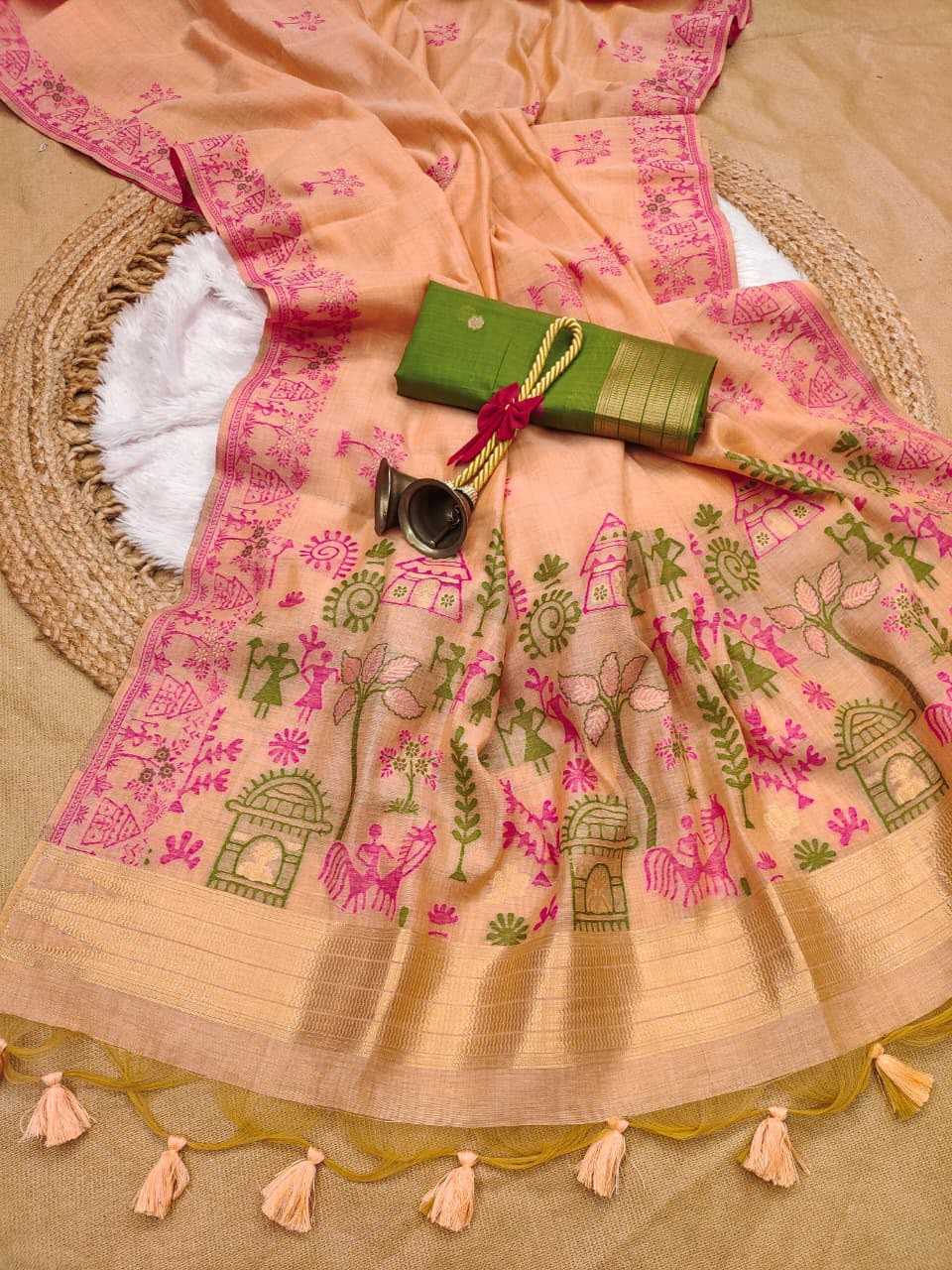 Chanderi Cotton Party Wear Saree