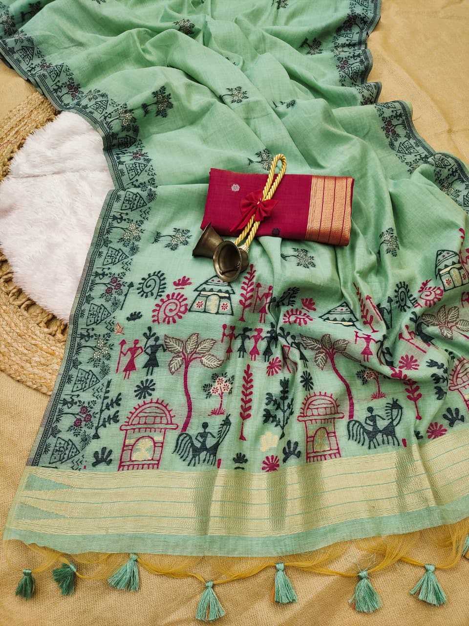 Chanderi Cotton Party Wear Saree
