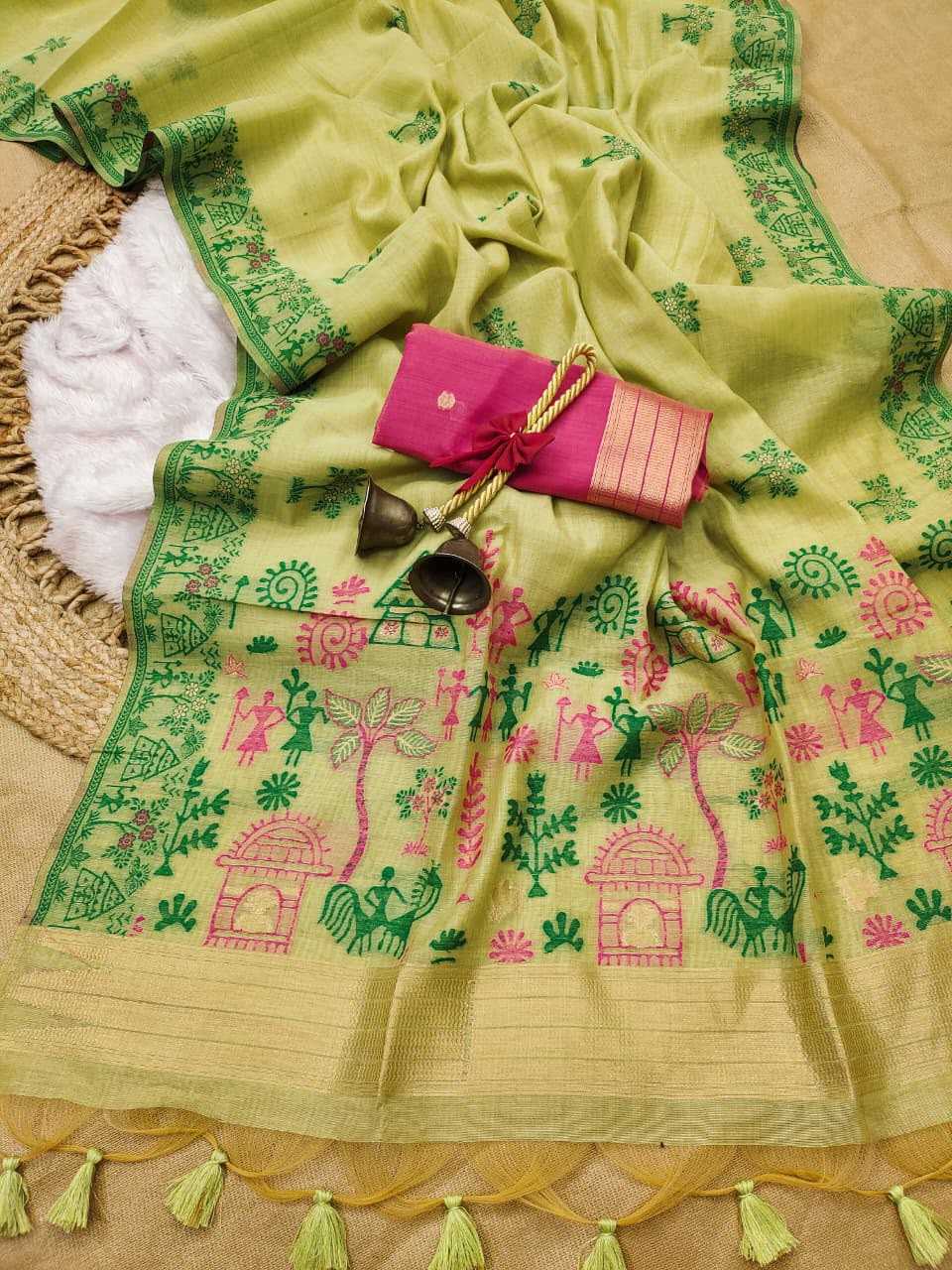 Chanderi Cotton Party Wear Saree
