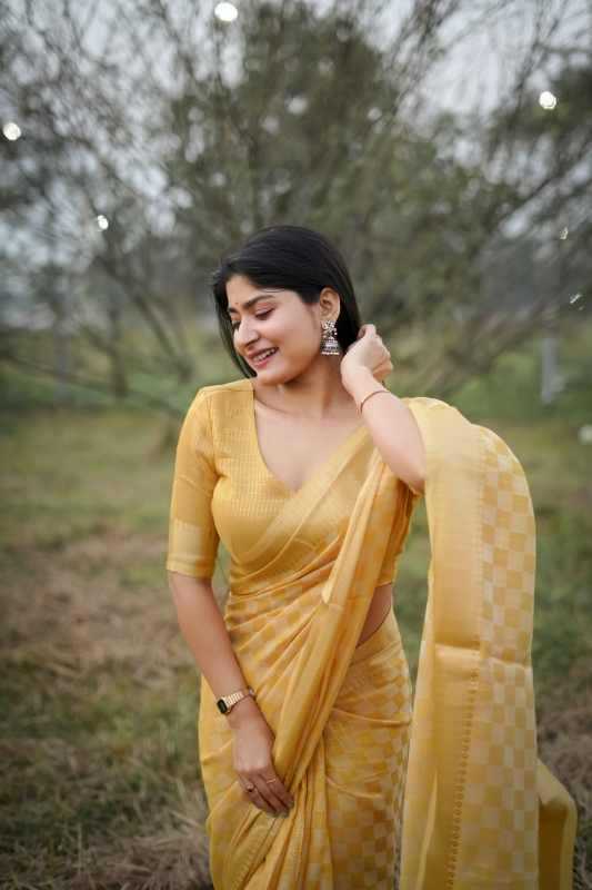 CKS Soft Silk Designer Saree