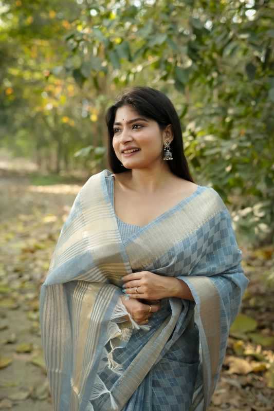 CKS Soft Silk Designer Saree