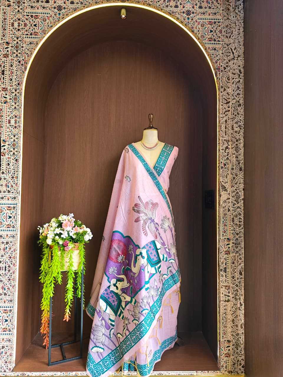 Elephant Soft Cotton Designer Saree